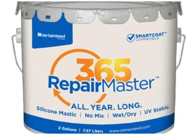 CertainTeed Roofing CertainTeed SmartCoat 365 Silicone Repair Mastic 2 Gallons