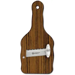 AMBROGIO SANELLI Ovangkol-Trüffelschneider aus Holz – gewellte Klinge