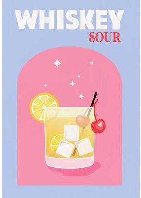Uplifted Finds Trendy Colorful Cocktail Posters   Modern Whiskey Bar Cart Canvas Prints 3 50 X 70 Cm
