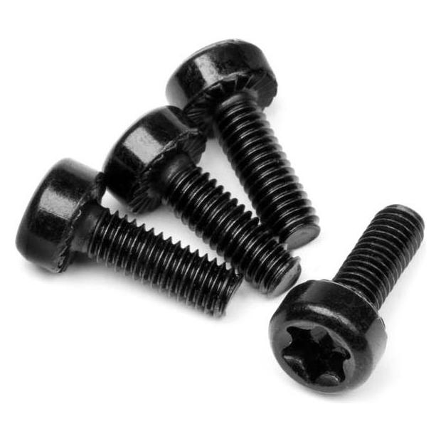 HPI BAJA 5T WIDE CAP HEAD TORX SCREW M4x12mm (4Stk) (4 Schrauben pro Stück) (15455)