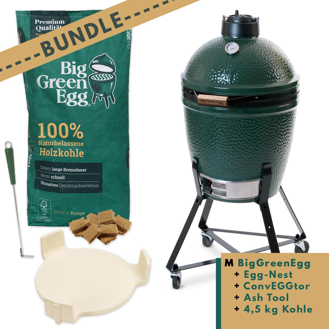 Big Green Egg Medium Starterset 50 Jahre Jubiläumsset
