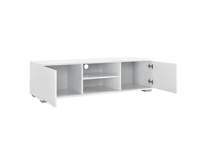 [en.casa] Lowboard Werpen, Weiß, Holzwerkstoff, 120x34.5x40 cm, Wohnzimmer, TV Möbel, Lowboards, Lowboards stehend