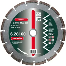 Metabo Diamant-Trennscheibe,350 x 3,2 x 20,0/25,4mm"classic""UC"Universal