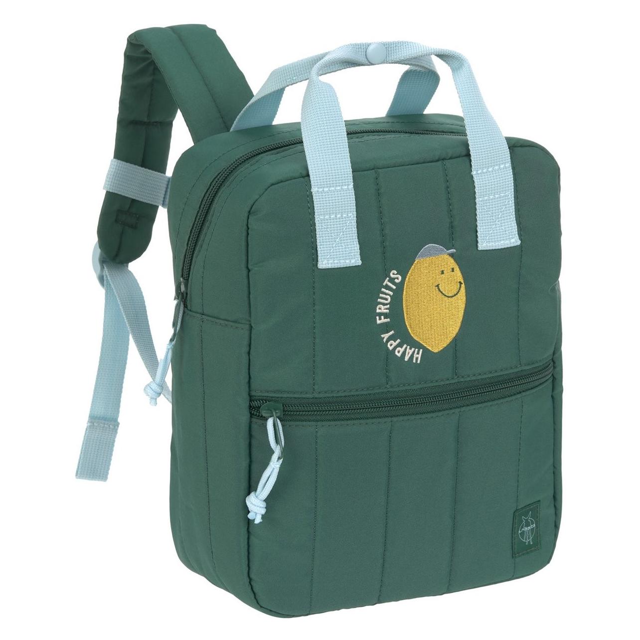 Lässig Rucksack Mini Square - Little Gang, Lemon / Dark green (12030495005)