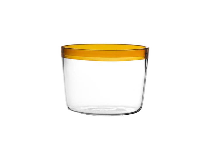Petit verre à eau en verre borosilicate ambre, à motifs - Pomax,