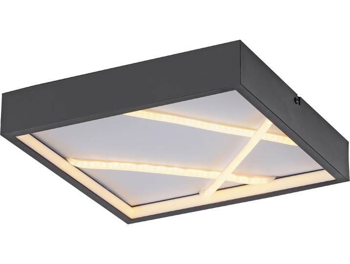 Plafonnier LED JUST LIGHT 14092-18\, 28 W\, 3000 K\, 3500 lm\, blanc chaud\, IP20\, noir