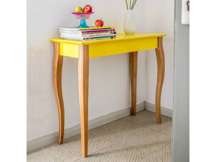 Console 85cm Jaune/Jaune moutarde