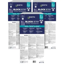 Bostik Block B781 Terra Membran Dichtungsbahn Rolle 1.5mm 1m x 20m