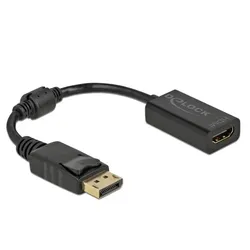 DeLOCK Adapter DisplayPort 1.1 Stecker zu HDMI Buchse Passiv schwarz