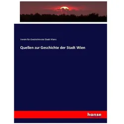 Quellen zur Geschichte der Stadt Wien, Fachbücher von Verein für Geschichte der Stadt Wiens