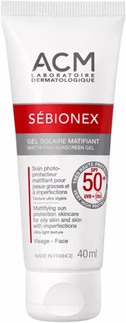 ACM Laboratoires Sébionex Gel Solar Matificante FPS50+ 40ml