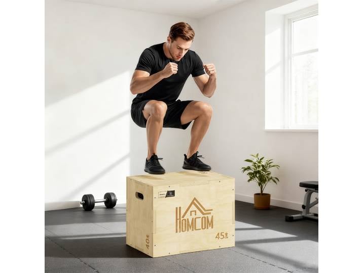 Aosom Box Jump 3-en-1 Bois Musculation Fitness