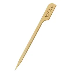 1000 Bambus Steak Marker Steak-Marker Picker "WELL" 9 cm