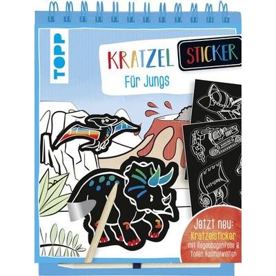 Kratzel-Stickerbuch für Jungs, Taschenbuch von Frechverlag, Frechverlag GmbH, 978-3-7724-8427-8