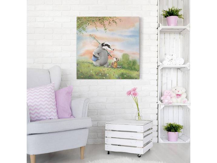 Bild Wassili und Sibelius wandern 70 x 70cm Multicolor