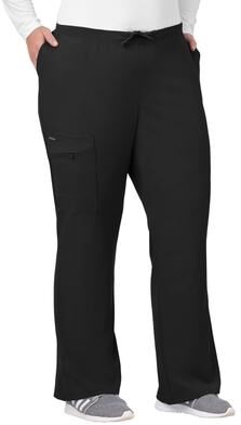 Plus Size Women's Jockey Scrubs Women's Favorite Fit Pant by Jockey Encompass Scrubs in Black (Size XLP(18-20P))
