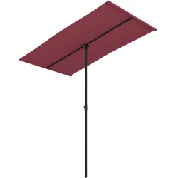 Helloshop26 - Alu-Mast-Sonnenschirm 180 x 130 cm bordeauxrot 02_0008213
