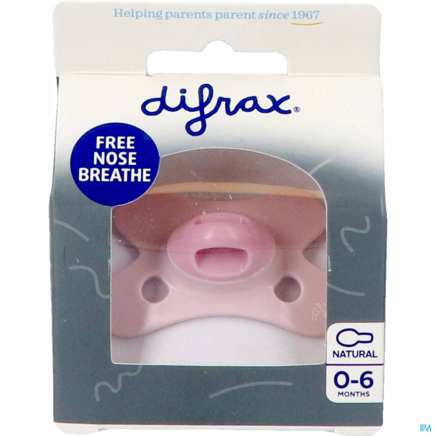 Difrax Fopspeen Special Edition Natural Rose Quartz 0-6m 1 St Sauger