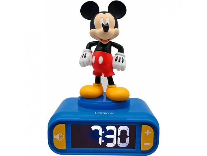 Digitale wekker met Mickey 3D nachtlampje en geluidseffecten
