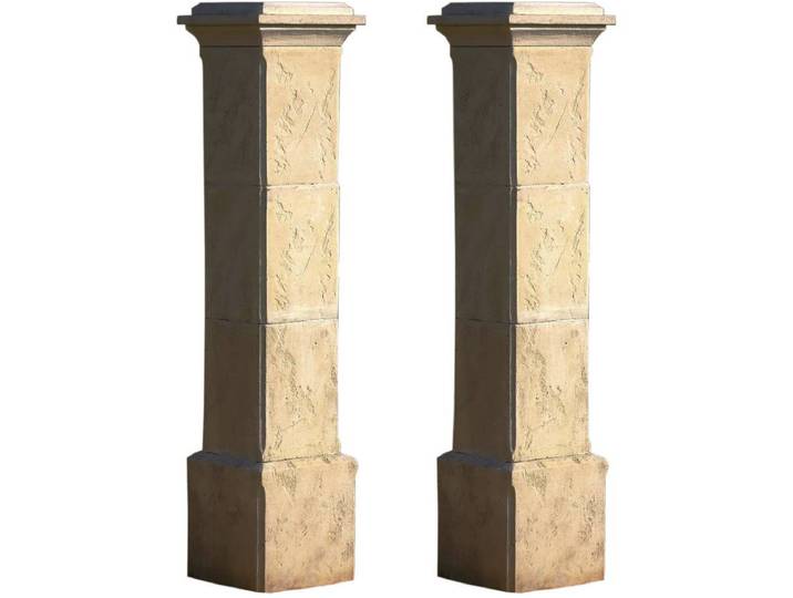 Lot de 2 piliers de portail Tradition - 41 x 41 x 200 cm