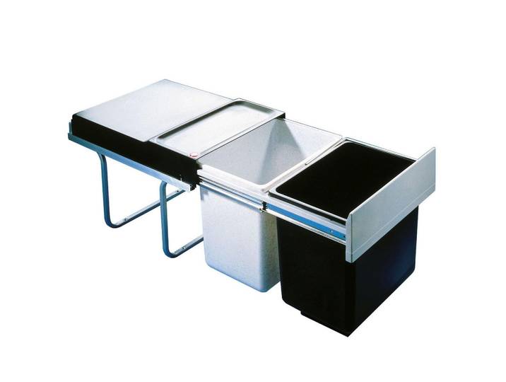 HKT Einbauabfallsammler, Schwarz, Kunststoff, 36 l, 31.6x32x47 cm, Haushalt & Reinigung, Reinigung, Mülleimer & Abfallsammler