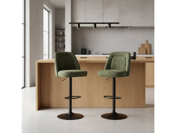 Paire de Chaise bar ZOUNG Vert