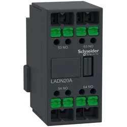 Schneider Electric LADN20A Hilfsschalterblock, 2S, SnapIN Anschlussklemmen