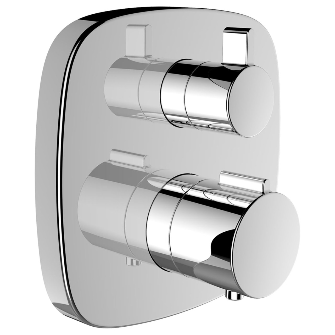 LAUFEN 2-Griff-Wannenthermostat, Unterputz, Citytherm, mit integriertem komplett chrom HF905385100000