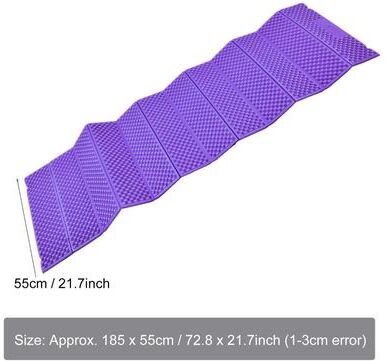 Uplifted Trends Ultralight Folding Foam Camping Mat Waterproof Sleeping Pad & Beach Mattress purple