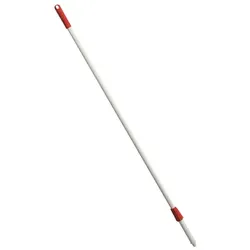 Glasfaserstiel Haug rot 1450 mm mit Stecksystem, geeignet nach HACCP