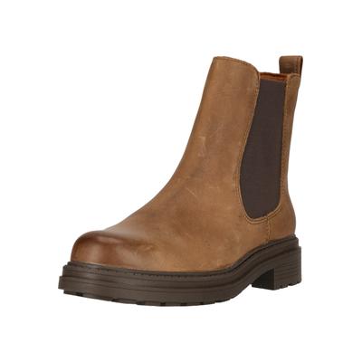 Stiefel CLARKS "Orinoco 3 Top", Damen, Gr. 37,5, braun, Leder, Schuhe Stiefel, mit bequemem Contour Cushion-Fußbett