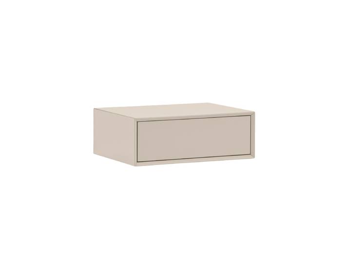 Wandhängender Design Nachttisch „Platt“ Sand Teulat