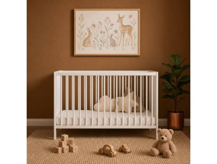 Love For Sleep Babybett Beistellbet Weiß 124 x 65 cm aus Holz