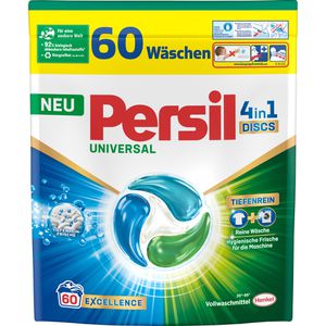 Persil Waschmittel Universal 4in1 Tiefenrein, Discs, Excellence, 1,02 kg, Waschladungen 60