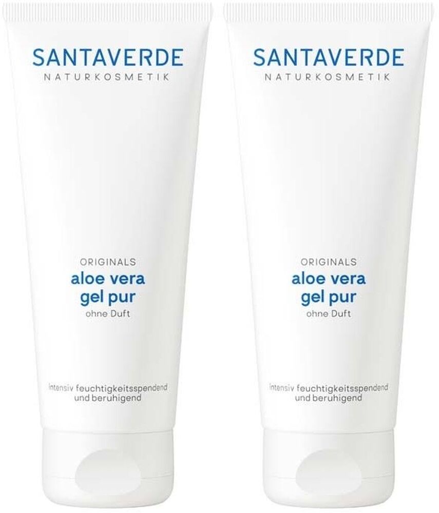 SANTAVERDE Aloe Vera GEL pur ohne Duft 2x 2x100 ml Gel