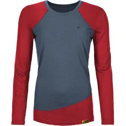 Grüezi Bag, Damen, Sportshirt, Lady Phillippa WoodWool (S), Rot, Grau, Blau