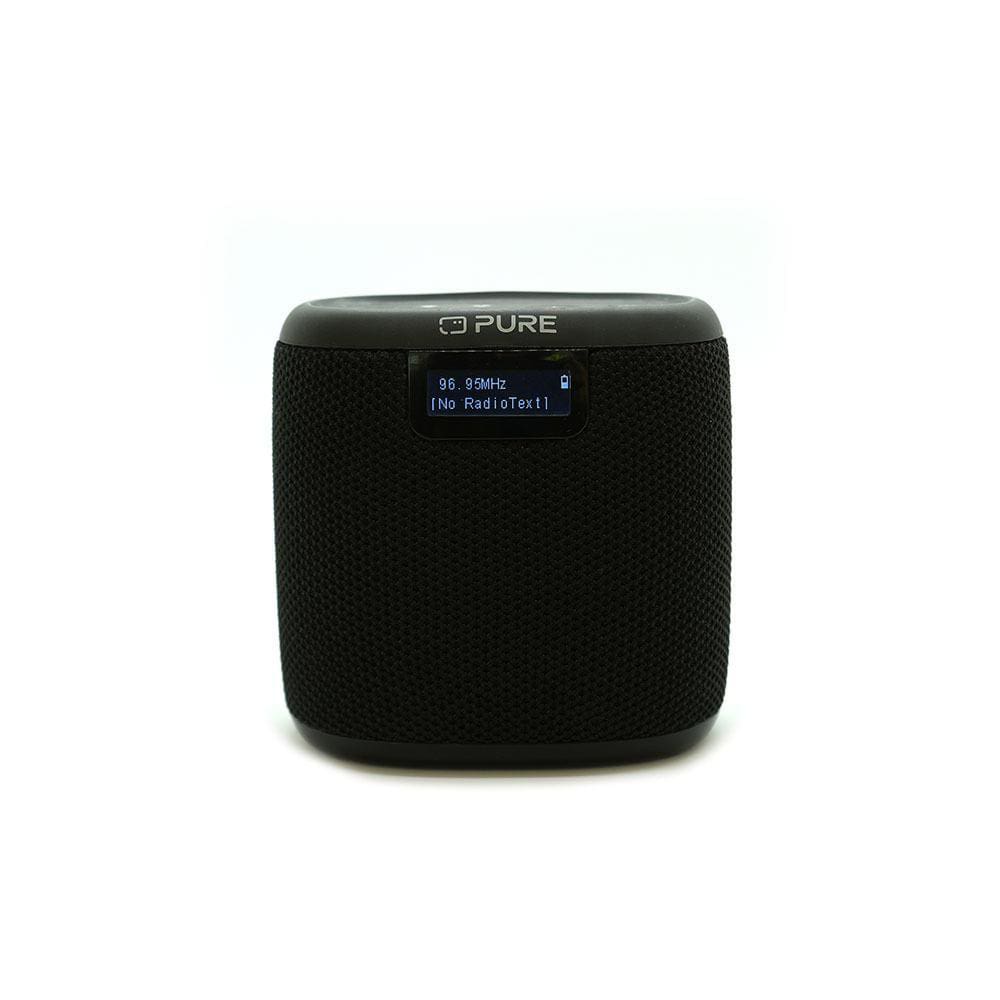 Pure Woodland Mini wasserdichter Outdoor-Lautsprecher mit FM/DAB+ Radio, schwarz