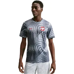 NIKE PZPN Polen Dri-FIT Aufwärmshirt 2026 Herren 043 - pure platinum/cool grey/sport red XL