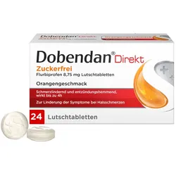 DOBENDAN Direkt Lutschtabletten Zuckerfrei 24 St