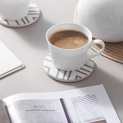 Drop Dash Deals Absorbent Ceramic Coasters With Holder Ideal Drink Mat For Coffee, Tea & Cup Decor Absorbent Ceramic Coasters With Holder Ideal Drink Mat For Coffee, Tea & Cup Decor