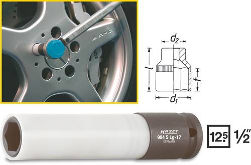 Hazet Kraft-Steckschlüsseleinsatz 1/2" (12.5 mm) 904SLG-17