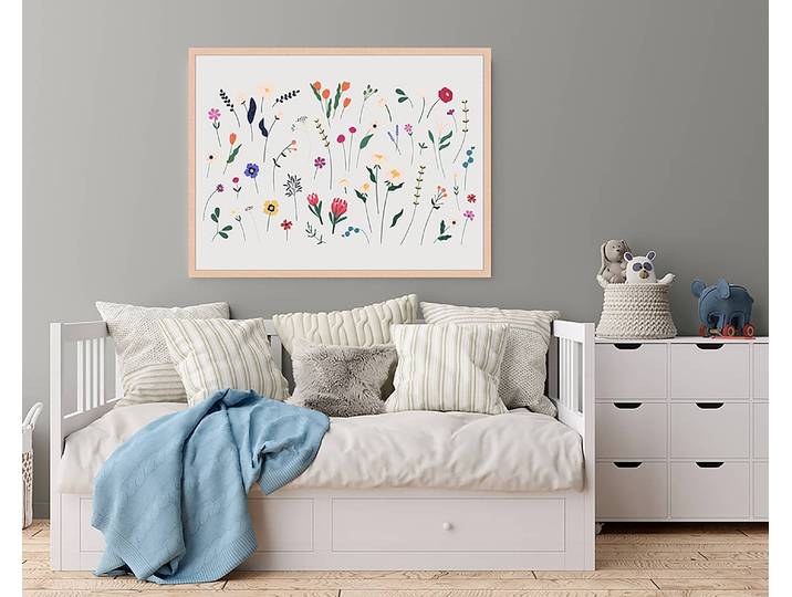 Bild Soft Flower Mix 63 x 83cm Multicolor
