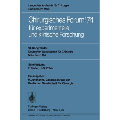 Chirurgisches Forum ’74, Taschenbuch von , Springer Berlin, 978-3-540-06696-5