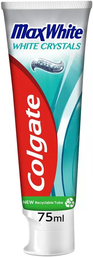 Colgate - Max White White Crystals Zahnpasta, Mit Whitening-Kristallen, Max White Crystal Mint White, 75 ml
