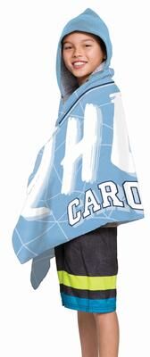 NCAA UNC North Carolina Juvy Hooded Towel - 21x51