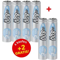 ANSMANN Akkus Micro AAA 1.2 V, 4 + 2 St. GRATIS