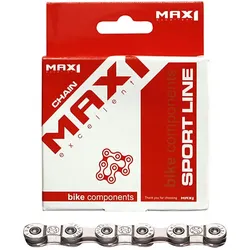 MAX1 Kette 9 Gänge, 116 Glieder, silberfarben