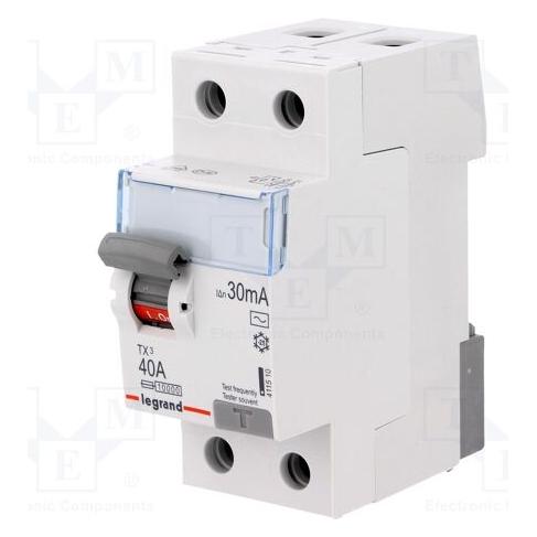 Legrand RCD-SCHALTER LE-411510 EINPHASIG, AC-TYP 30 mA 40 A (411510)