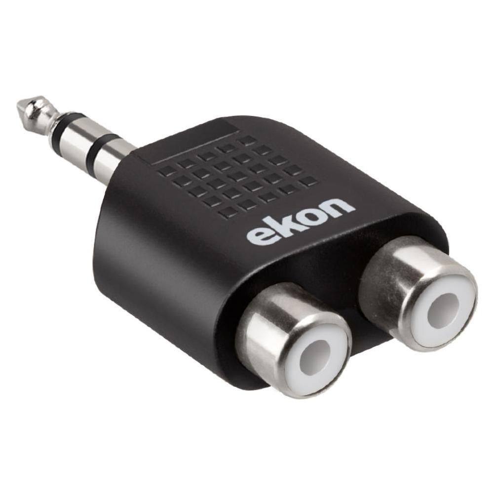 Ekon Male audio jack splitter to two RCA female (Audio Splitter) (ECASPLITJACK1M2RCA)