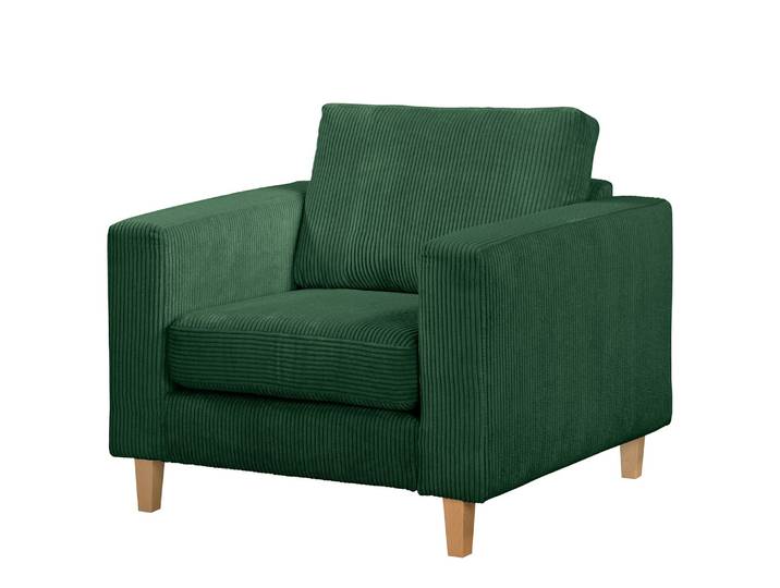 Sessel Grün Cordstoff Poppy 94 x 86 x 90cm